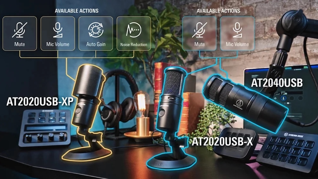 Audio-Technica has launched its new 20 Series Control Application, a Stream Deck plug-in