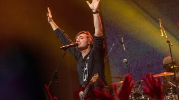 The Midnight’s Time Machines tour has traversed the globe, playing not only the U.S., but also extended runs in India and China, such as this show at Modern Sky Lab in Shanghai. Photo: Andrea Aimar / Hans Lucas / AFP via Getty Image