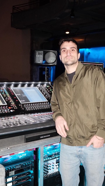 FOH engineer TJ Elias.