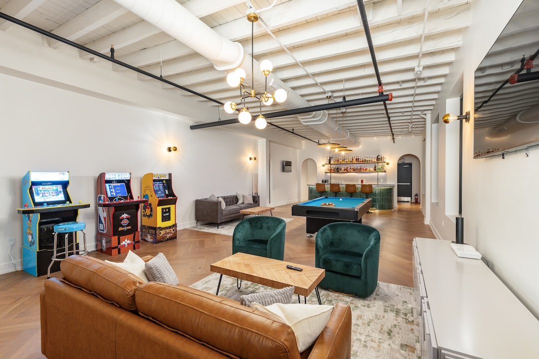 Lounge 1, the larger of two at the studio, offers plenty of entertainment for bands and visitors. Photo: A1R Media