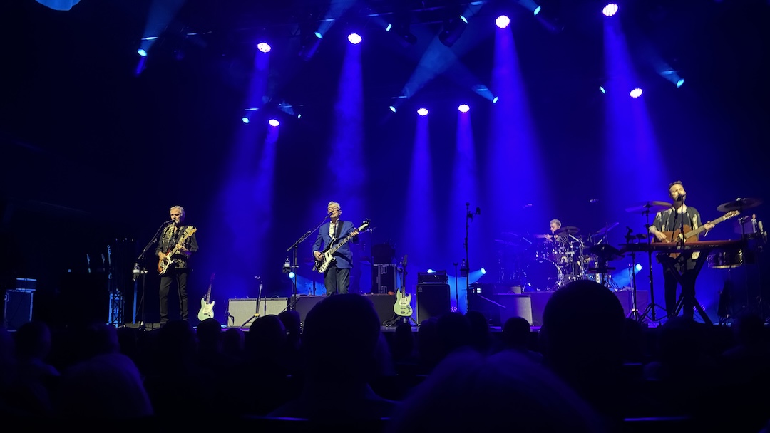 10CC, live inside Reykjavík's Harpa Concert Hall. Photo: Larry Jaffee.