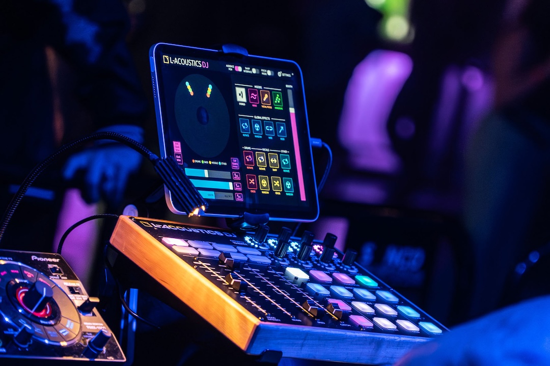 ReelWorks Denver's L-Acoustics DJ setup.
