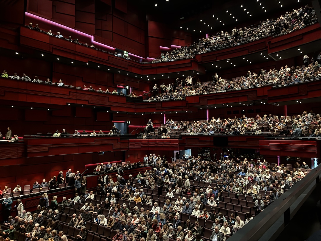 The 1,800-seat Eldborg hall inside Harpa Concert Hall opened in 2011. Photo: Larry Jaffee.
