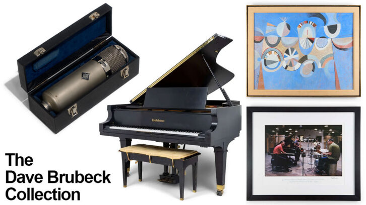 Some of the many items offered in the Dave Brubeck Collection auction. Photos: Julian's Auctions.