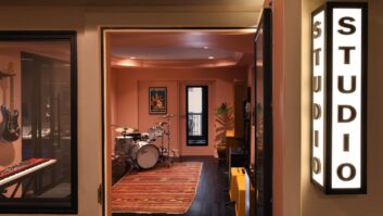 The live room offers pro instruments and acoustical treatments, but visitors also have the option of recording in Room 414. Photo: Brittany Sudwischer.