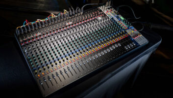 Soundcraft’s 32-channel Signature Plus Series analog mixer.