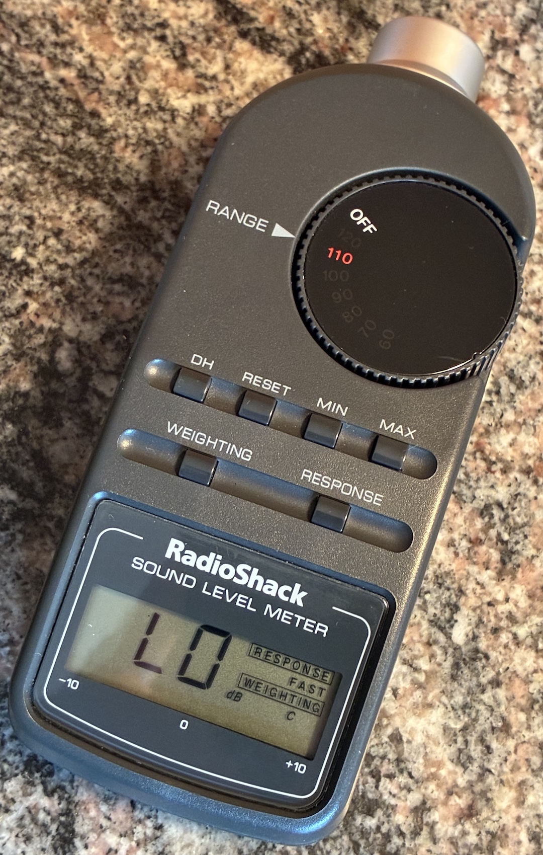 How loud is too loud? Ask my trusty Radio Shack SPL meter!