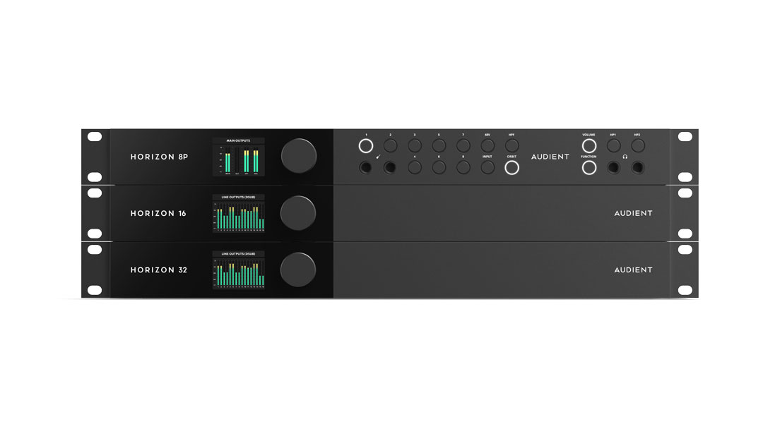Audient's new flagship Horizon Thunderbolt 3 audio interface range.