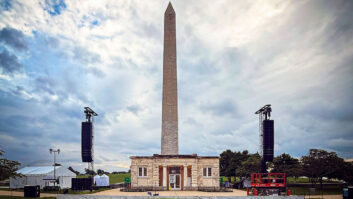 LMG provided Freedom 250’s projection-mapping of the Washington Monument in July, accompanied by an L-Acoustics system for sound on the National Mall