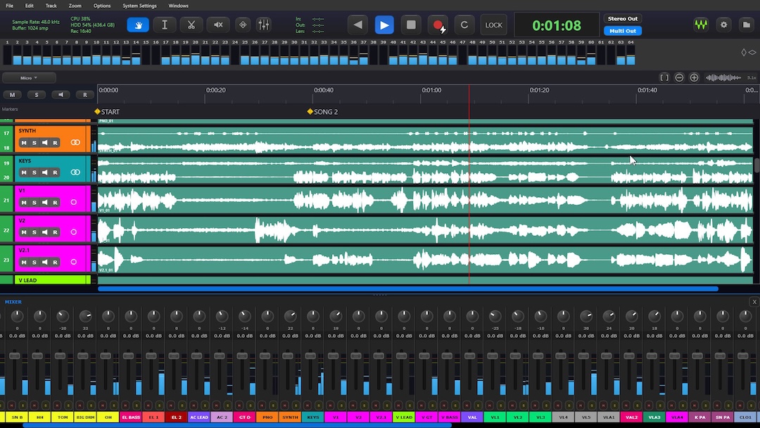 Waves has updated its Tracks Live recording software with new features and deep eMotion LV1 integration.