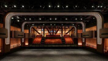 The venue centers around a flexible production space that can seat audiences theater-style and in-the-round. Photo: Apple.