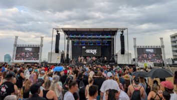 A massive dBTechnologies P.A. provided audio for 22 concerts during the Virginia Beach Super Girl Surf Festival