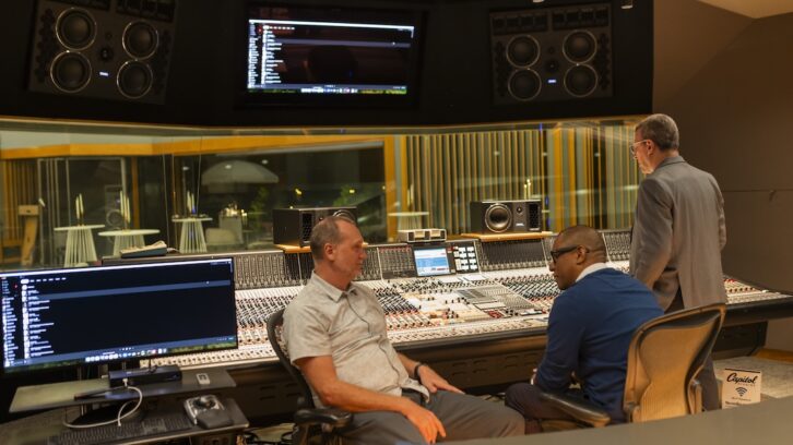 Studio A has been fitted out with the new PMC10-4 main monitors and custom subwoofers.