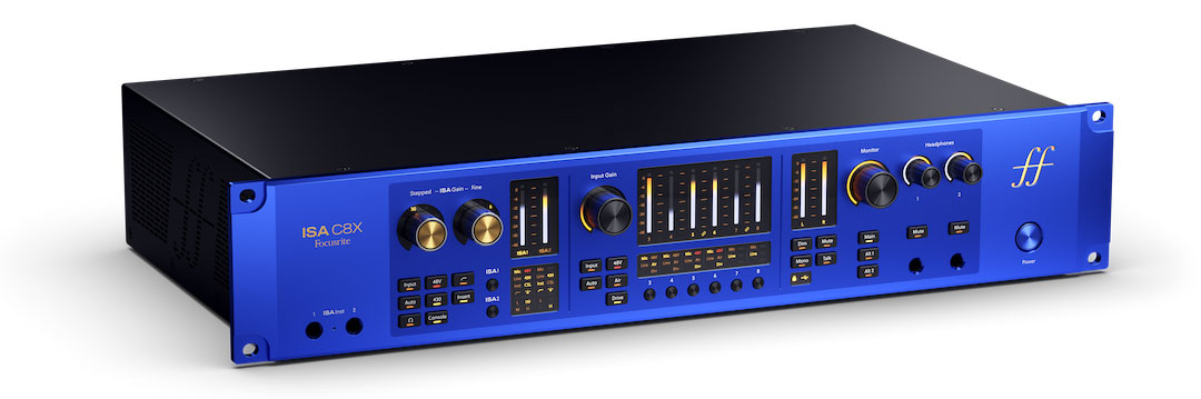 The ISA C8X sports two preamps based on the transformer-coupled ISA 110 circuit that Rupert Neve developed in 1985 for Sir George Martin.