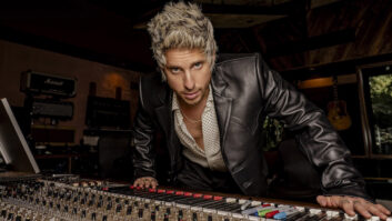 Watt with his 1970s, 32-channel Cadac console originally built for London’s Wessex Sound Studios. Photo: Mathieu Bitton.