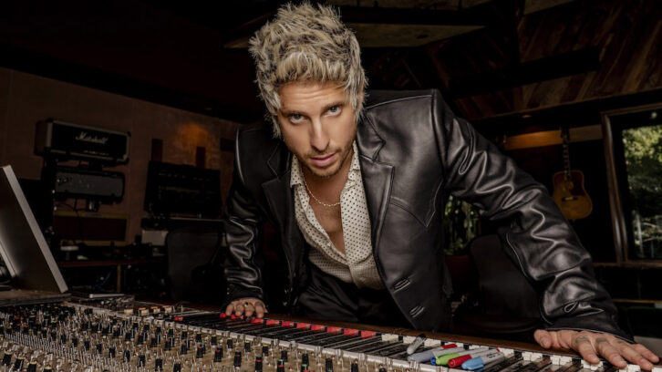 Watt with his 1970s, 32-channel Cadac console originally built for London’s Wessex Sound Studios. Photo: Mathieu Bitton.