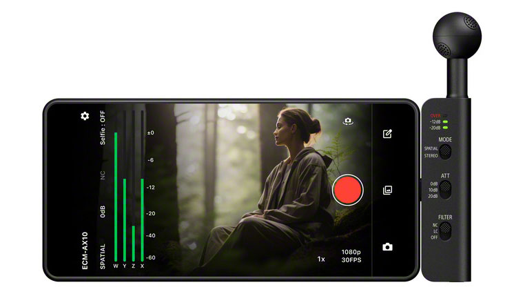 Sony’s ECM-AX10 is the first Eclipsa Audio-certified microphone for smartphones.