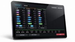 Mixer profile screen for FOH, monitors and broadcast on the Firmware V2 upgrade for Violet Audio’s dMix 128