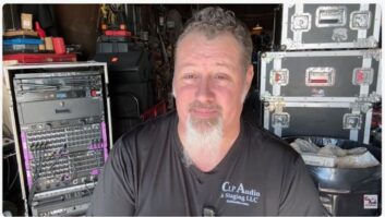 veteran live sound engineer and CLP Audio & Staging owner JR Everhart,