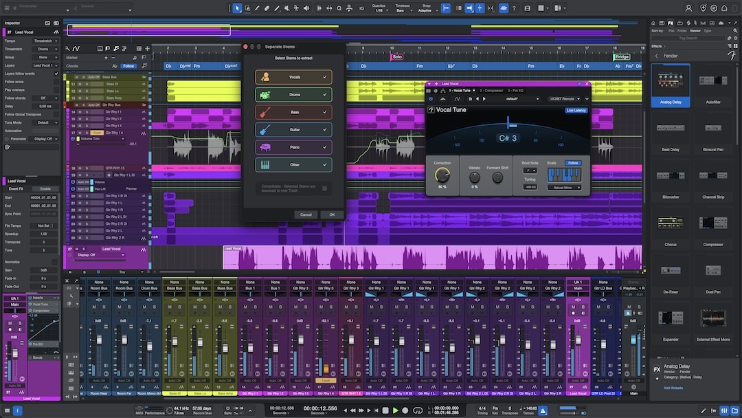 The new Fender Studio Pro V8.2 update aims to expand mixing capabilities and improve user workflow.