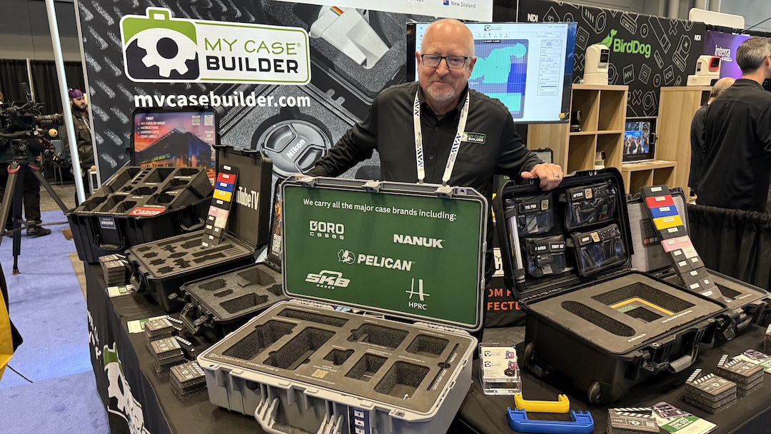 John Spitz of My Case Builder extolled the family-owned company’s customization offerings, designed to ensure gear stays safe in transit.