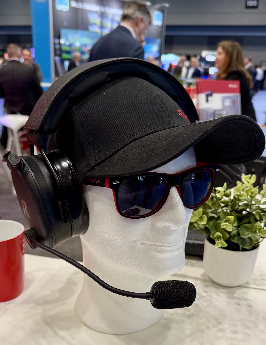 Riedel’s OnAir 500 Series Headset held court front and center at the company’s booth.
