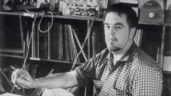 Alan Lomax in his studio, October 1961. Photo: Bettman