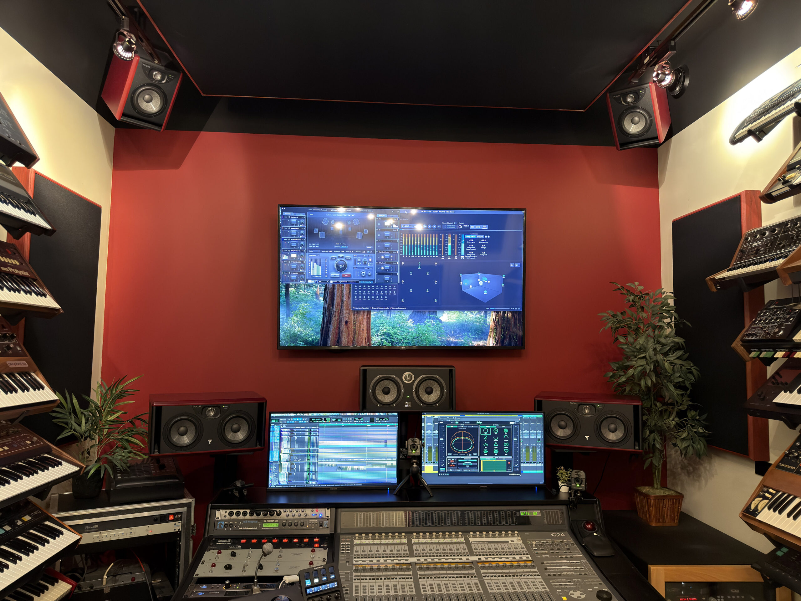 Douglas Romanow's 7.1.4 all-Focal ATMOS music studio