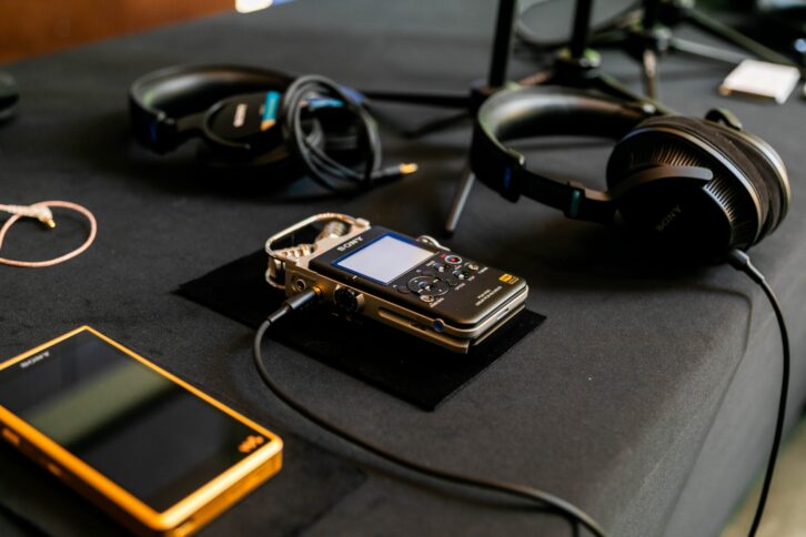 The Sony tabletop featured a range of production technologies. Photo by Dajuana Jones/smug mug.